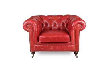 Chesterfield stol modell Oakland Royal Rouge